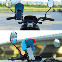 Load image into Gallery viewer, Motorcycle and Electric Bicycle Mobile Phone Holder Navigation Mobile Phone Sunshade Holder Waterproof Retro Small Helmet Rider