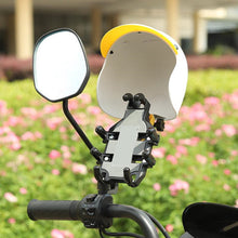 Load image into Gallery viewer, Motorcycle and Electric Bicycle Mobile Phone Holder Navigation Mobile Phone Sunshade Holder Waterproof Retro Small Helmet Rider