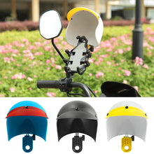 Load image into Gallery viewer, Motorcycle and Electric Bicycle Mobile Phone Holder Navigation Mobile Phone Sunshade Holder Waterproof Retro Small Helmet Rider