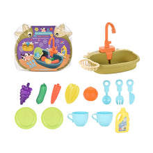 Load image into Gallery viewer, Kids Kitchen Sink Toys Simulation Electric Dishwasher Mini Kitchen Food Pretend Play House Toy Set Children Role Play Girl Toys