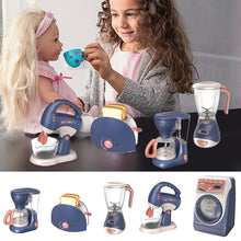 Load image into Gallery viewer, Mini Household Appliances Kitchen Toys, Pretend Play Set with Coffee Maker Blender Mixer and Toaster for Kids Boys Girls Gifts