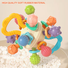Load image into Gallery viewer, 1Pc Baby Rattle Toy Soft Sensory Training Silicone Activity Ball 0 12 Months Development Hand Bell Early Educational Toys For Infant