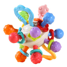 Load image into Gallery viewer, 1Pc Baby Rattle Toy Soft Sensory Training Silicone Activity Ball 0 12 Months Development Hand Bell Early Educational Toys For Infant