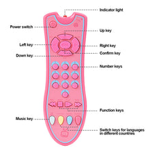 Load image into Gallery viewer, Music TV Remote Control Early Educational Toys Toy Electric Numbers Learning Machine Gifts For Newborn Birthday Gift For Kid