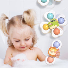 Load image into Gallery viewer, 3PCS Suction Cup Spinner Toy Baby Bath Funny Game Educational Toys For Children Girls Boys Infant Sensory Stress Reliever Gift