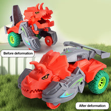 Load image into Gallery viewer, 1Pc Transforming Dinosaur Car Deformation Car Toys Inertial Sliding Dino Car Automatic Transform Toy Boys Amazing Gifts