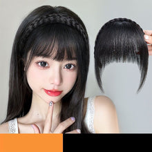 Load image into Gallery viewer, Wig Women's Braids Headbands Bangs One Piece Natural Hair White Hair on The Forehead Invisible Seamless Thick Bangs Wig Piece