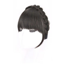 Load image into Gallery viewer, Wig Women's Braids Headbands Bangs One Piece Natural Hair White Hair on The Forehead Invisible Seamless Thick Bangs Wig Piece