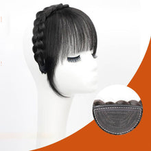 Load image into Gallery viewer, Wig Women's Braids Headbands Bangs One Piece Natural Hair White Hair on The Forehead Invisible Seamless Thick Bangs Wig Piece