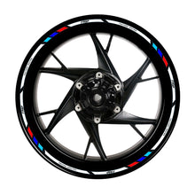 Load image into Gallery viewer, 16Pcs Motorcycle Wheel Sticker Reflective Rim Tape For Honda Kawasaki Motorbike Rim Tape Car Wheel Sticker Motorcycle Accessory 17"18"