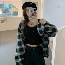 Load image into Gallery viewer, Sleeveless Cropped Tank Top Camisole Women Button Crop Tops Summer Sexy All-match Casual One-piece Cotton Underwear With Bra Pad