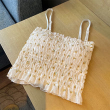 Load image into Gallery viewer, Small Floral Camisole Women Cute Tank Top Girl Summer Sexy All-match Casual One-piece Underwear With Bra Pad