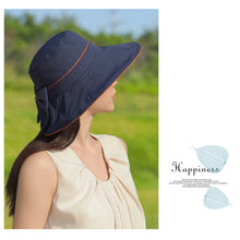 Load image into Gallery viewer, Sun Hat Big Bow Summer Hats For Women Versatile Fisherman Hat Tourism Sunscreen and Sunshade Hat Summer Sun Hat