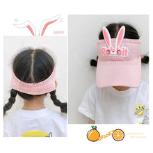 Load image into Gallery viewer, Children Sunscreen Hat Cute Rabbit Wing Hat Summer Cap for Kids Boys Girls Hats Bunny Shape Sunshade Duck With Empty Hat