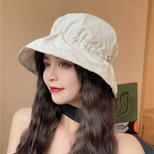 Load image into Gallery viewer, Fisherman Hat for Women Summer Thin Sunblock Hat Thin Bucket Basin Sun Hat Female Casual Sun Hats Sun Visor Painter Hat