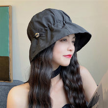 Load image into Gallery viewer, Fisherman Hat for Women Summer Thin Sunblock Hat Thin Bucket Basin Sun Hat Female Casual Sun Hats Sun Visor Painter Hat