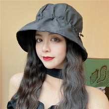 Load image into Gallery viewer, Fisherman Hat for Women Summer Thin Sunblock Hat Thin Bucket Basin Sun Hat Female Casual Sun Hats Sun Visor Painter Hat