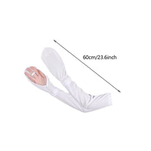 Load image into Gallery viewer, Arm Sleeves For Women Men Ice Silk Covering Fingers Outdoor Ultraviolet-proof Sunscreen Sleeves Colorful Breathable Arm Sleeves