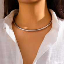 Load image into Gallery viewer, Metal Chain Collar Necklace Torques Choker Women Fashion Elegant Festival Party Charm Clavicle Chain Memorial Jewelry Gift