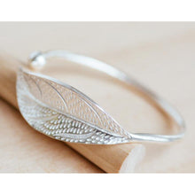 Load image into Gallery viewer, Women Cuff Bracelet Open Leaf Shaped Adjustable Charm Bangle Jewelry Bracelet Accessory Party Gift Fashion Elegant Alloy Jewelry Accessories for Women