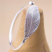 Load image into Gallery viewer, Women Cuff Bracelet Open Leaf Shaped Adjustable Charm Bangle Jewelry Bracelet Accessory Party Gift Fashion Elegant Alloy Jewelry Accessories for Women