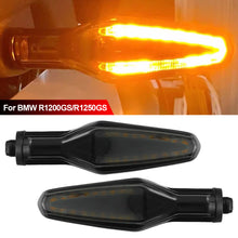 Load image into Gallery viewer, Pair 12V LED Motorcycle Turn Signal Light Front Indicator Lamps For BMW ADV R1200GS R1250GS Waterproof IPX-6