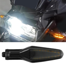 Load image into Gallery viewer, Pair 12V LED Motorcycle Turn Signal Light Front Indicator Lamps For BMW ADV R1200GS R1250GS Waterproof IPX-6