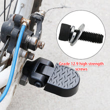 Load image into Gallery viewer, 1 Pair Mini Bicycle Folding Foot Rest Pegs Rear Pedals Aluminium Alloy Bike Pegs Non-Slip Foot Pedal Rear Pedal Quick Release Pedals