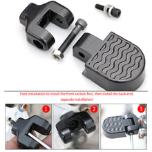 Load image into Gallery viewer, 1 Pair Mini Bicycle Folding Foot Rest Pegs Rear Pedals Aluminium Alloy Bike Pegs Non-Slip Foot Pedal Rear Pedal Quick Release Pedals