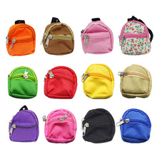 Load image into Gallery viewer, Doll Bag for Labubu Macaron Barbies Blythes and 20cm Plush Doll & 1/6 BJD Canvas Backpack