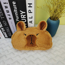 Load image into Gallery viewer, 1PC Capybara Plush Pencil Case Cosmetic Bag Guinea Pig Pen Pouch Large Capacity Pencil Bag School Supplies Stationery Box