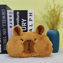 Load image into Gallery viewer, 1PC Capybara Plush Pencil Case Cosmetic Bag Guinea Pig Pen Pouch Large Capacity Pencil Bag School Supplies Stationery Box