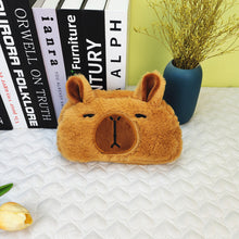 Load image into Gallery viewer, 1PC Capybara Plush Pencil Case Cosmetic Bag Guinea Pig Pen Pouch Large Capacity Pencil Bag School Supplies Stationery Box