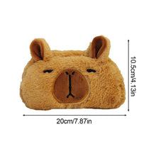 Load image into Gallery viewer, 1PC Capybara Plush Pencil Case Cosmetic Bag Guinea Pig Pen Pouch Large Capacity Pencil Bag School Supplies Stationery Box