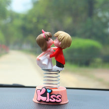 Load image into Gallery viewer, 2Pcs/Set Cute Cartoon Couple Spring Shaking Head Car Dashboard Doll Ornament Decoration Auto Interior Accessories for Gift