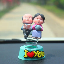 Load image into Gallery viewer, 2Pcs/Set Cute Cartoon Couple Spring Shaking Head Car Dashboard Doll Ornament Decoration Auto Interior Accessories for Gift