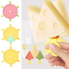 Load image into Gallery viewer, Cute Cheese Ice Cream Mold Popsicle Siamese Molds With Lid DIY Dessert Popsicle Moulds Tray Ice Cube Maker Summer Kitchen Tool Party Supplies