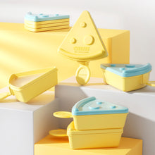 Load image into Gallery viewer, Cute Cheese Ice Cream Mold Popsicle Siamese Molds With Lid DIY Dessert Popsicle Moulds Tray Ice Cube Maker Summer Kitchen Tool Party Supplies