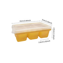 Load image into Gallery viewer, 6 Grid Reusable Ice Cube Molds Easy To Take Off Ice Tray Refrigerator Icebox for Summer Juice Drinks Wine Cocktails Whiskey