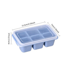 Load image into Gallery viewer, 6 Grid Reusable Ice Cube Molds Easy To Take Off Ice Tray Refrigerator Icebox for Summer Juice Drinks Wine Cocktails Whiskey