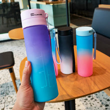 Load image into Gallery viewer, 600ml Sports Water Bottle Outdoor Water Bottle Plastic Portable Water Cup Dinkware Camping Bike Bottle Student Supplies