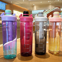 Load image into Gallery viewer, 1000ml Sports Water Bottle Outdoor Water Bottle with Tea Strainer Plastic Portable Water Cup Dinkware Camping Bike Bottle Student Supplies