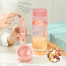 Load image into Gallery viewer, 1000ml Sports Water Bottle Outdoor Water Bottle with Tea Strainer Plastic Portable Water Cup Dinkware Camping Bike Bottle Student Supplies