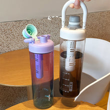 Load image into Gallery viewer, 1000ml Sports Water Bottle Outdoor Water Bottle with Tea Strainer Plastic Portable Water Cup Dinkware Camping Bike Bottle Student Supplies