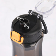 Load image into Gallery viewer, 750ml Sports Water Bottle Outdoor Water Bottle with Straw Plastic Portable Water Cup Dinkware Camping Bike Bottle Student Supplies