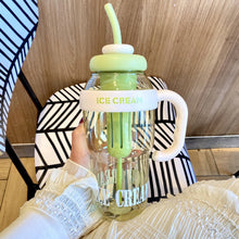 Load image into Gallery viewer, 1300ml Sports Water Bottle Outdoor Water Bottle with Tea Strainer Plastic Portable Water Cup Dinkware Camping Bottle Student Supplies
