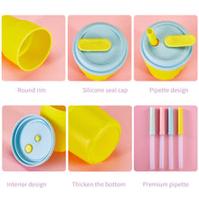 Load image into Gallery viewer, 380ml Portable Kids Water Bottle Sippy Cup Creative Cartoon with Straws Leakproof Water Bottles Outdoor Children's Cups