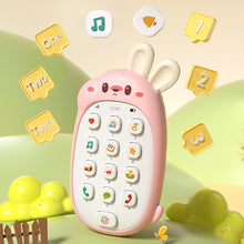 Load image into Gallery viewer, Baby Phone Toy Music Sound Telephone Sleeping Toys With Teether Simulation Phone Kids Infant Early Educational Toy Kids Gifts