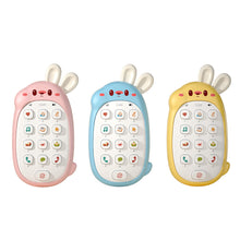 Load image into Gallery viewer, Baby Phone Toy Music Sound Telephone Sleeping Toys With Teether Simulation Phone Kids Infant Early Educational Toy Kids Gifts