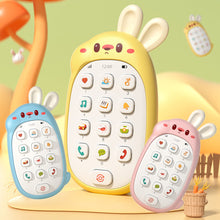 Load image into Gallery viewer, Baby Phone Toy Music Sound Telephone Sleeping Toys With Teether Simulation Phone Kids Infant Early Educational Toy Kids Gifts